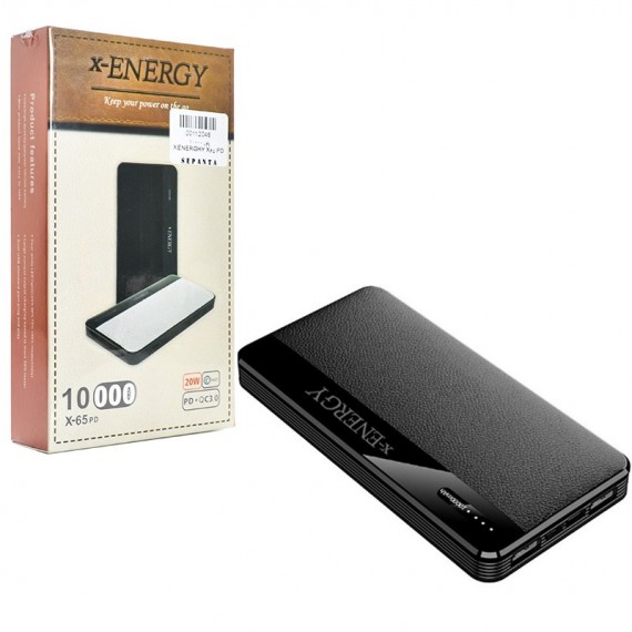 پاوربانک-ایکس-انرژی-x-energy-مدل-x-65pd-ظرفیت-10000mah پاور بانك ايكس انرژي 1000 20 وات - تصویر 1